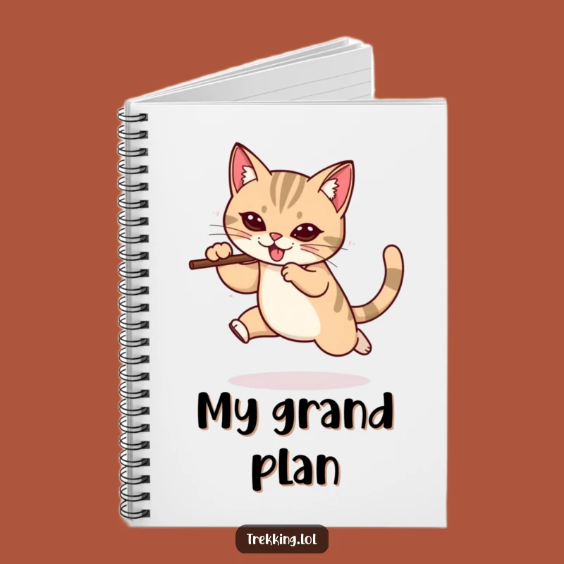 Funny Cat Journal: Hilarious Determined Leap Notes for Your Adventures