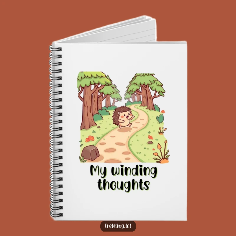 Funny Hedgehog Forest Notebook: Jot Down Adventures with Joy Gift