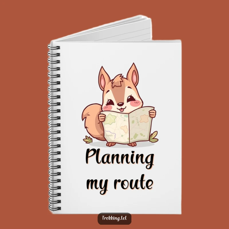 Funny Squirrel Map Notebook: Jot Down Adventures with This Humorous Journal Gift