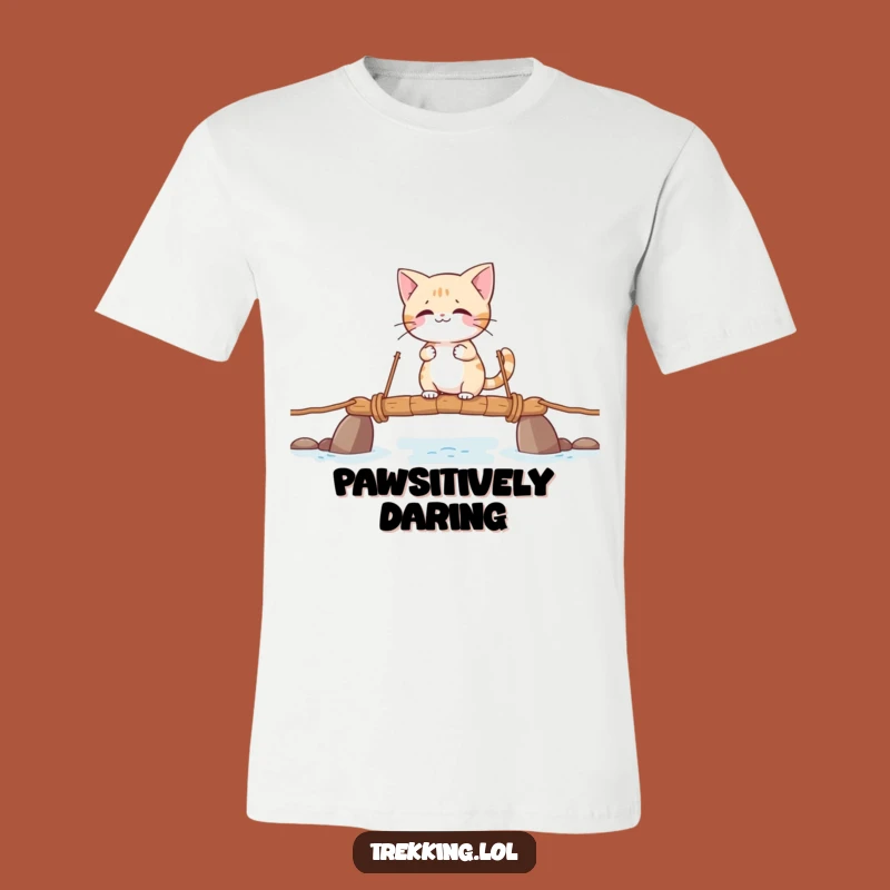 Funny Giggling Cat T-Shirt - Hilarious Adventure Tee for Cat Fans!
