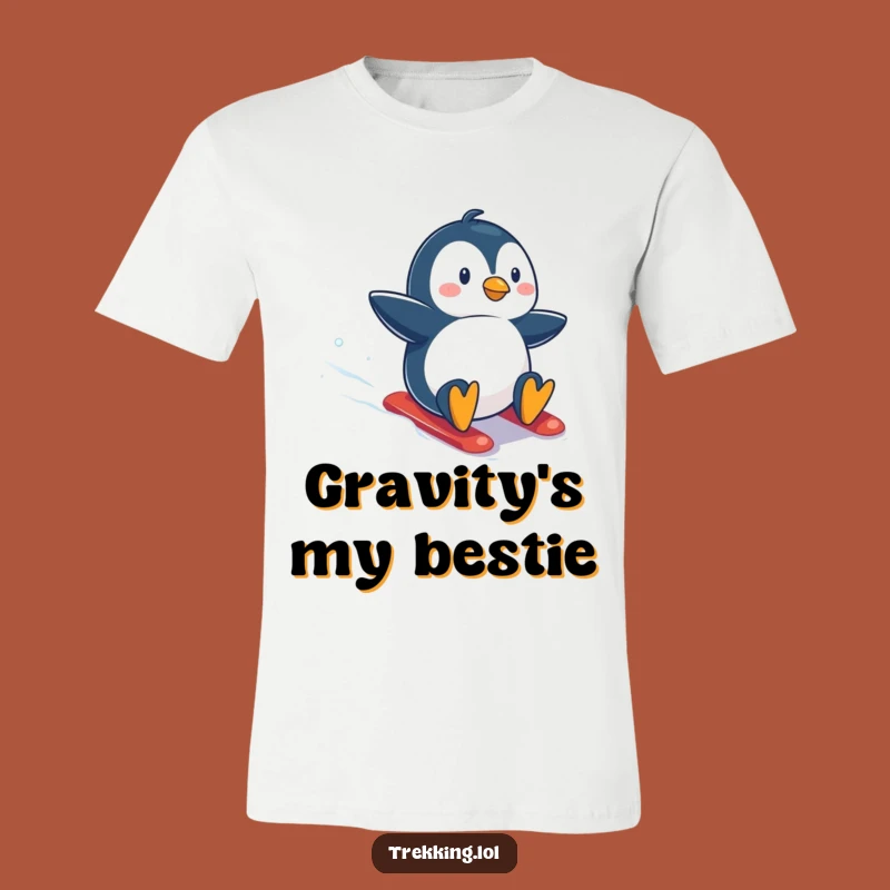 Funny Penguin Snowboarding T-Shirt: Express Your Inner Daredevil with this Hilarious Adventure Tee