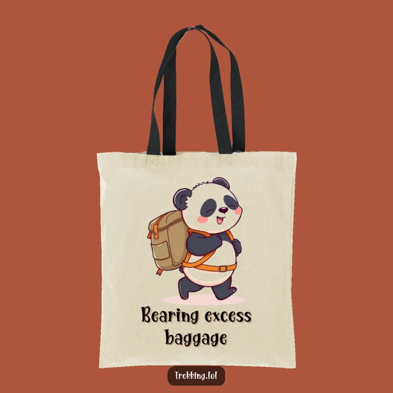 Funny Panda Backpack Tote Bag: Carry Your Gear with a Clumsy Panda