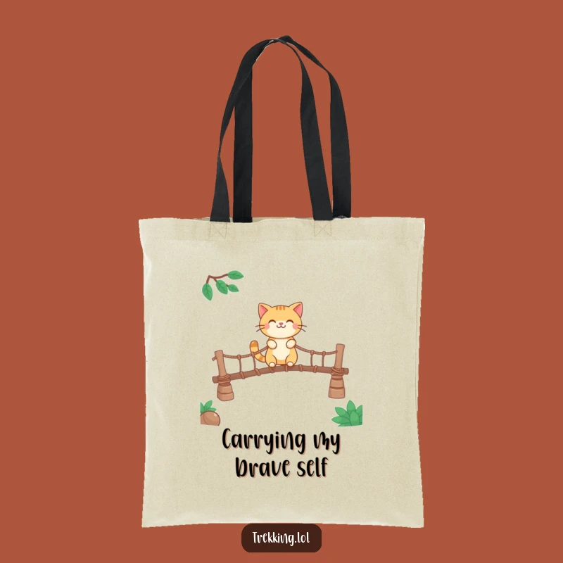 Funny Smiling Cat Tote Bag: Carry Your Adventures & Essentials